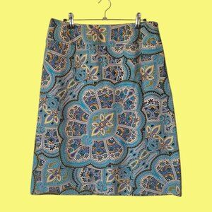 💚 East 5th Paisley Medallion Skirt Sz 12